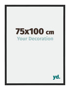 Miami Aluminium Photo Frame 75x100cm Black High Gloss Front Size | Yourdecoration.com