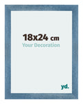 Mura MDF Photo Frame 18x24cm Bright Blue Swept Front Size | Yourdecoration.com