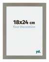 Mura MDF Photo Frame 18x24cm Gray Front Size | Yourdecoration.com