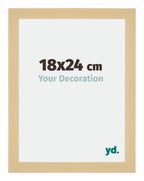 Mura MDF Photo Frame 18x24cm Maple Decor Front Size | Yourdecoration.com