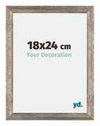 Mura MDF Photo Frame 18x24cm Metal Vintage Front Size | Yourdecoration.com