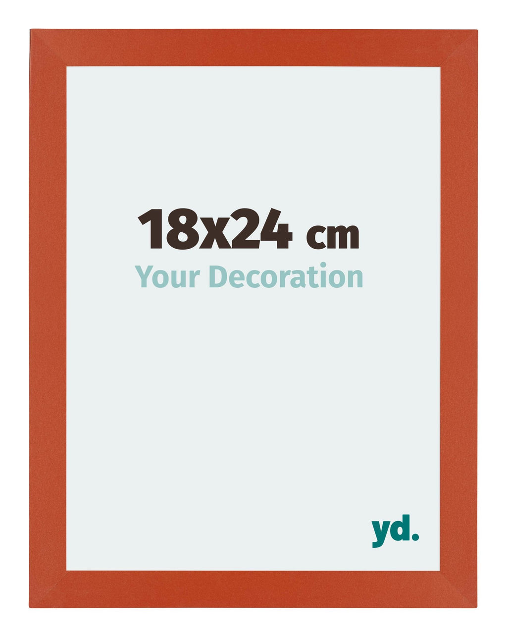 Mura MDF Photo Frame 18x24cm Orange Front Size | Yourdecoration.com