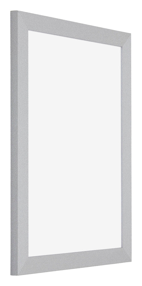 Mura MDF Photo Frame 18x24cm Silver Matte Front Oblique | Yourdecoration.com