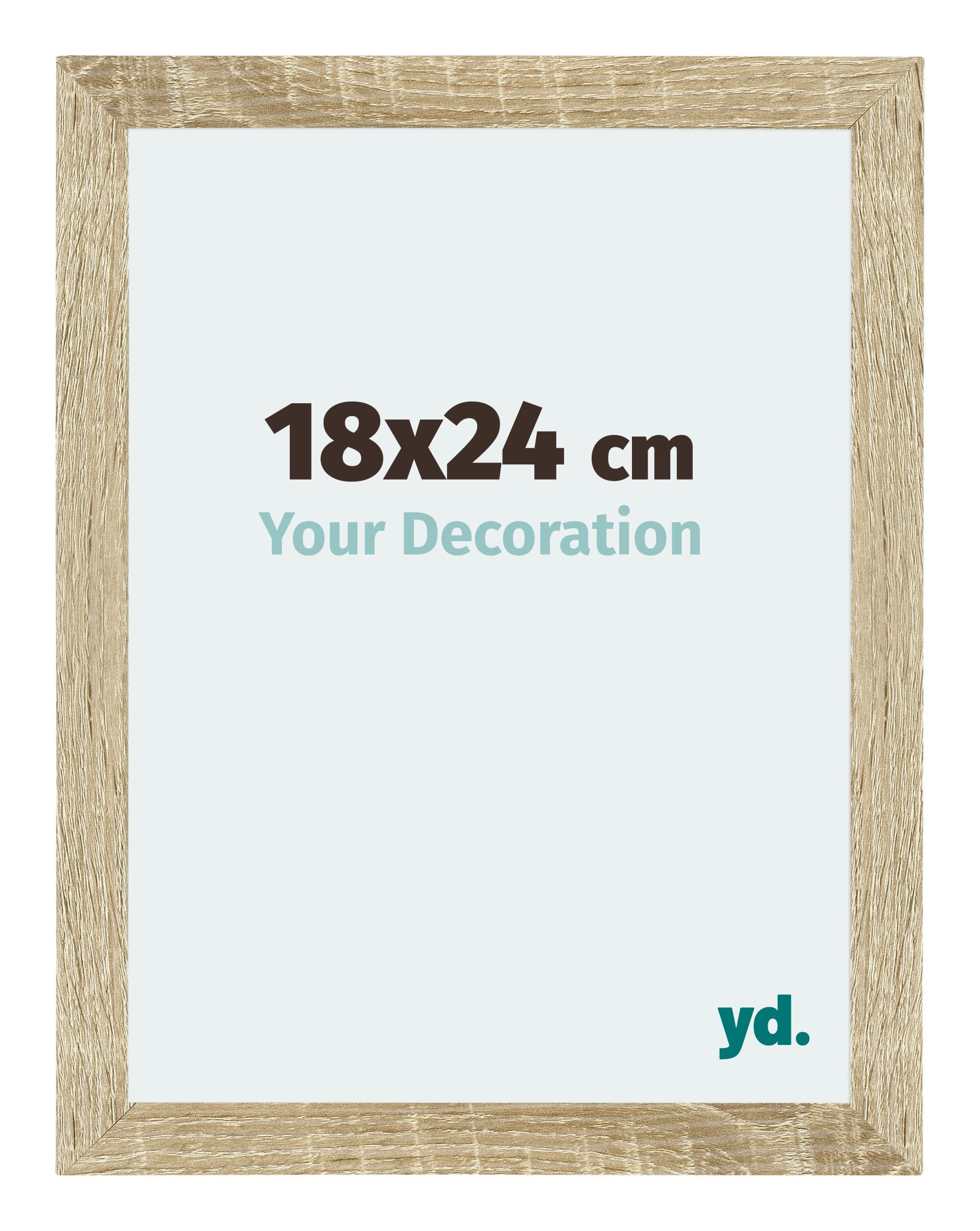 Mura MDF Photo Frame 18x24cm Sonoma Oak Front Size | Yourdecoration.com