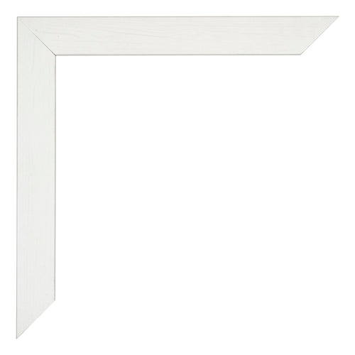 Mura MDF Photo Frame 18x24cm White Wiped Detail Corner | Yourdecoration.com