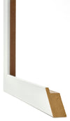 Mura MDF Photo Frame 18x24cm White Wiped Detail Intersection | Yourdecoration.com
