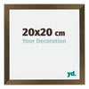 Mura MDF Photo Frame 20x20cm Bronze Design Front Size | Yourdecoration.com