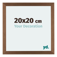 Mura MDF Photo Frame 20x20cm Copper Design Front Size | Yourdecoration.com
