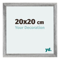 Mura MDF Photo Frame 20x20cm Gray Wiped Front Size | Yourdecoration.com