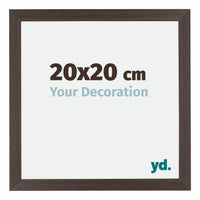 Mura MDF Photo Frame 20x20cm Oak Dark Front Size | Yourdecoration.com