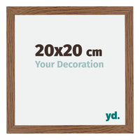 Mura MDF Photo Frame 20x20cm Oak Rustic Front Size | Yourdecoration.com