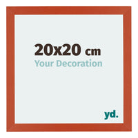 Mura MDF Photo Frame 20x20cm Orange Front Size | Yourdecoration.com