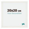 Mura MDF Photo Frame 20x20cm White Wiped Front Size | Yourdecoration.com