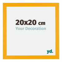 Mura MDF Photo Frame 20x20cm Yellow Front Size | Yourdecoration.com