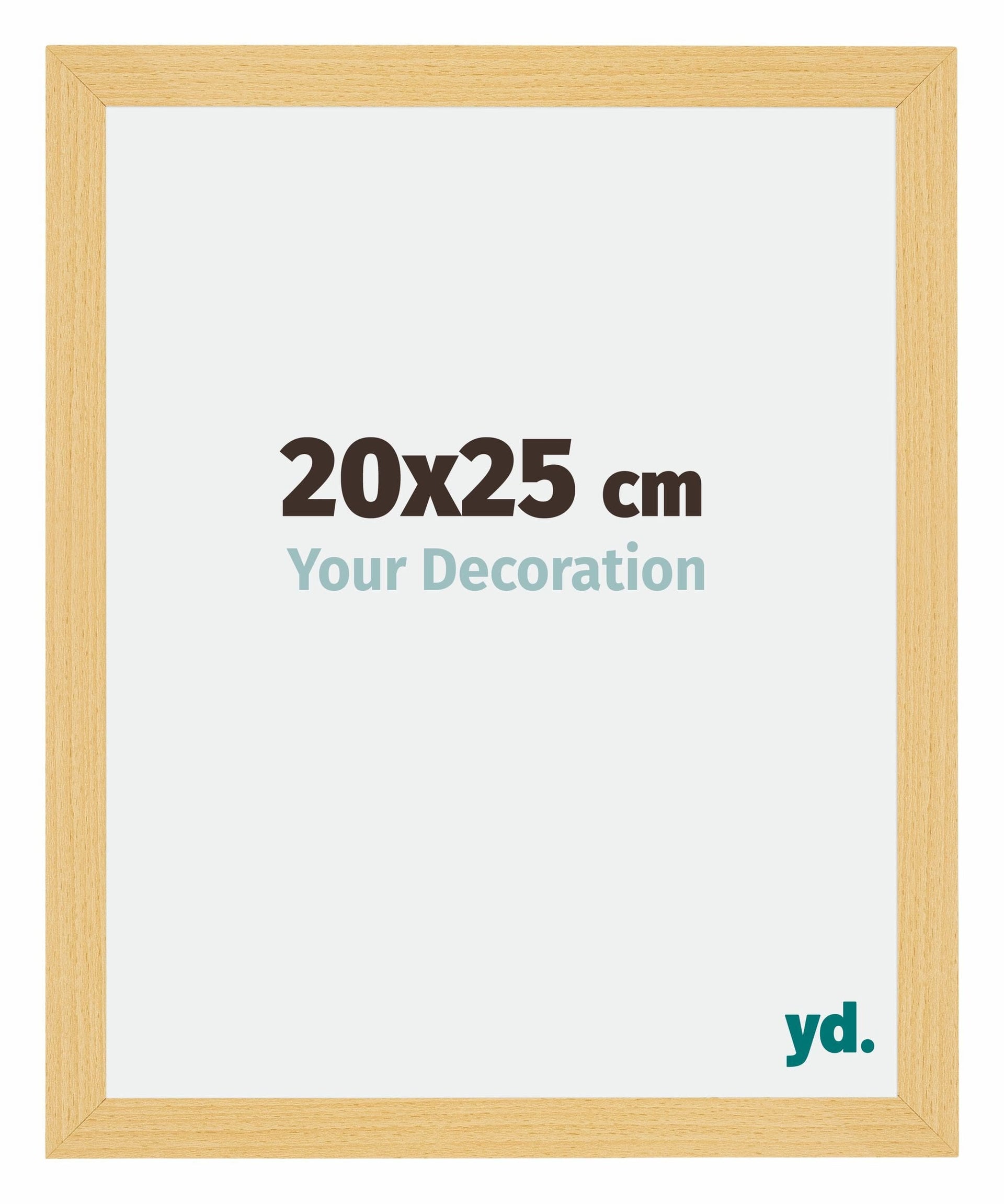 Mura MDF Photo Frame 20x25cm Beech Design Front Size | YourDesignation.com