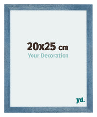Mura MDF Photo Frame 20x25cm Bright Blue Swept Front Size | Yourdecoration.com