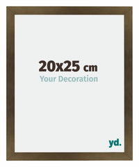 Mura MDF Photo Frame 20x25cm Bronze Design Front Size | Yourdecoration.com