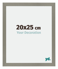 Mura MDF Photo Frame 20x25cm Gray Front Size | Yourdecoration.com
