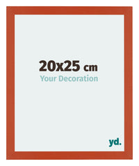 Mura MDF Photo Frame 20x25cm Orange Front Size | Yourdecoration.com