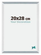 Mura MDF Photo Frame 20x28cm Aluminum Brushed Front Size | Yourdecoration.com