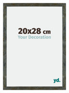 Mura MDF Photo Frame 20x28cm Blue Gold Melange Front Size | Yourdecoration.com