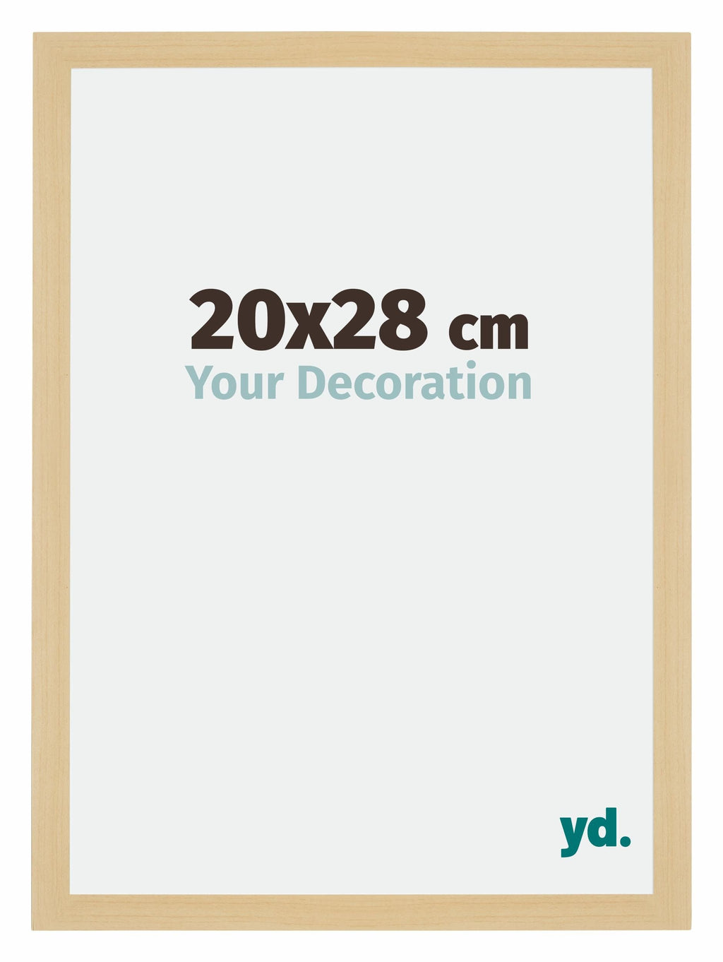 Mura MDF Photo Frame 20x28cm Maple Decor Front Size | Yourdecoration.com