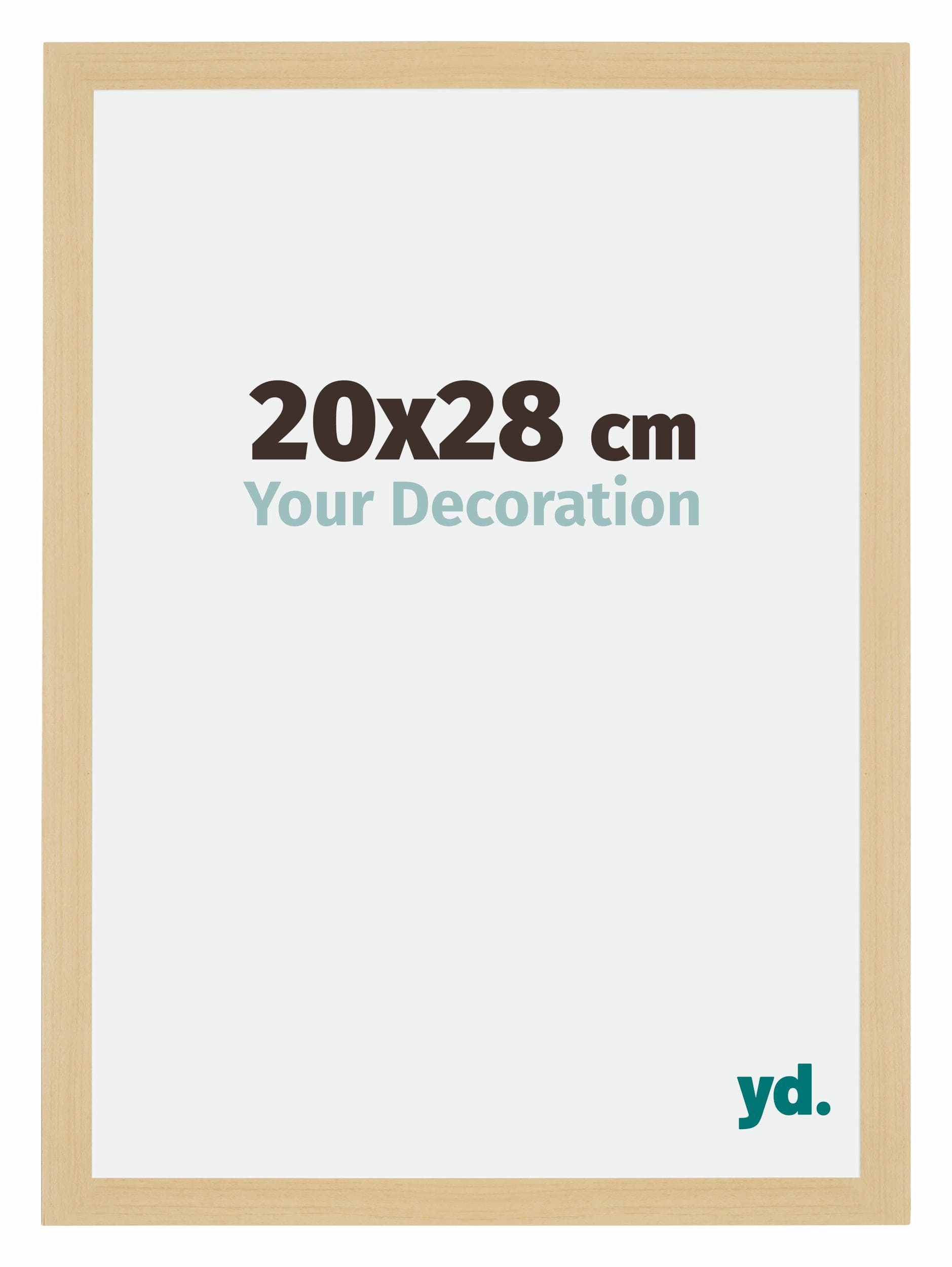 Mura MDF Photo Frame 20x28cm Maple Decor Front Size | Yourdecoration.com