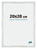 Mura MDF Photo Frame 20x28cm Silver Glossy Vintage Front Size | Yourdecoration.com