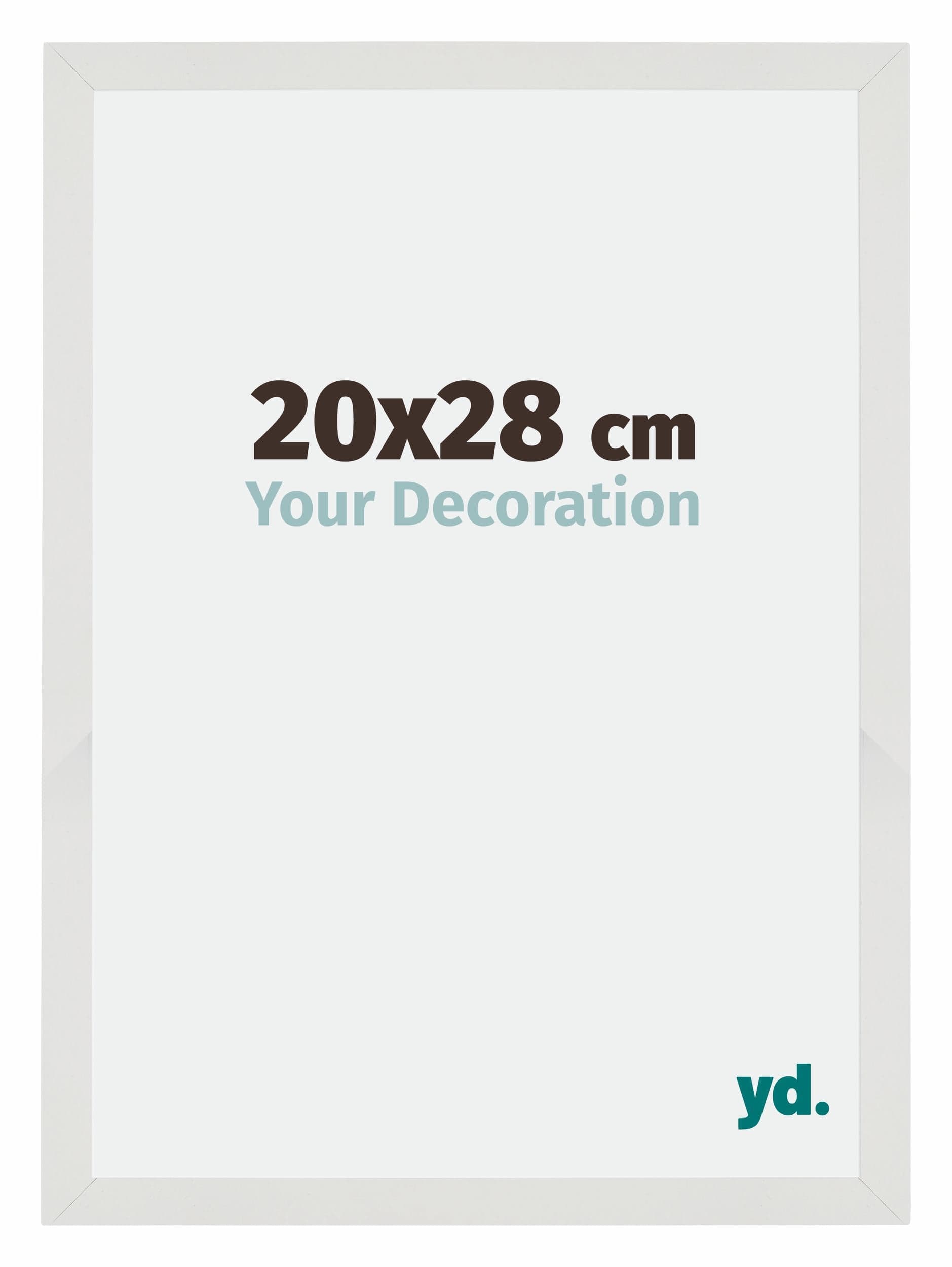 Mura MDF Photo Frame 20x28cm White Matte Front Size | Yourdecoration.com
