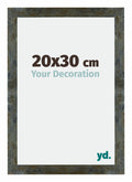Mura MDF Photo Frame 20x30cm Blue Gold Melange Front Size | Yourdecoration.com