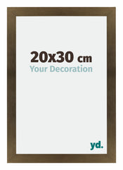 Mura MDF Photo Frame 20x30cm Bronze Design Front Size | Yourdecoration.com