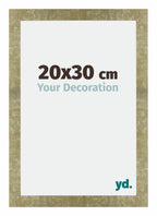 Mura MDF Photo Frame 20x30cm Gold Antique Front Size | Yourdecoration.com