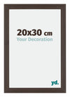 Mura MDF Photo Frame 20x30cm Oak Dark Front Size | Yourdecoration.com