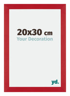 Mura MDF Photo Frame 20x30cm Red Front Size | Yourdecoration.com