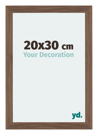 Mura MDF Photo Frame 20x30cm Walnut Dark Front Size | Yourdecoration.com