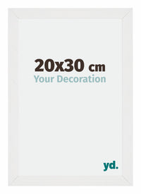 Mura MDF Photo Frame 20x30cm White High Gloss Front Size | Yourdecoration.com