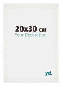 Mura MDF Photo Frame 20x30cm White Wiped Front Size | Yourdecoration.com