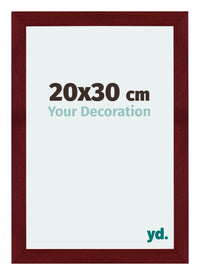 Mura MDF Photo Frame 20x30cm Winered Wiped Front Size | Yourdecoration.com