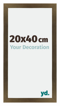 Mura MDF Photo Frame 20x40cm Bronze Design Front Size | Yourdecoration.com