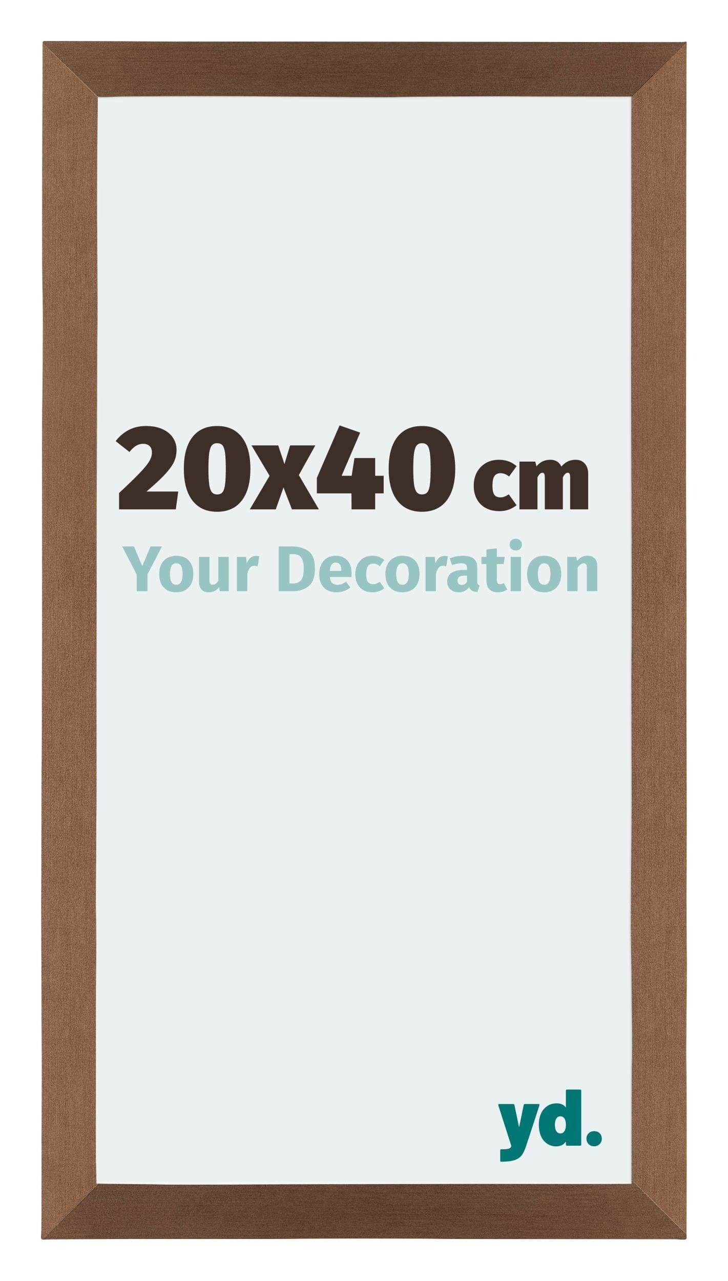 Mura MDF Photo Frame 20x40cm Copper Design Front Size | Yourdecoration.com