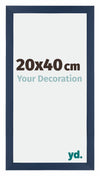 Mura MDF Photo Frame 20x40cm Dark Blue Swept Front Size | Yourdecoration.com