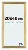 Mura MDF Photo Frame 20x40cm Gold Shiny Front Size | Yourdecoration.com