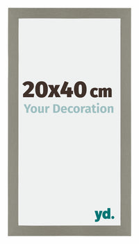 Mura MDF Photo Frame 20x40cm Gray Front Size | Yourdecoration.com