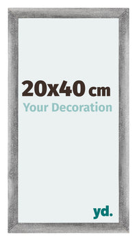 Mura MDF Photo Frame 20x40cm Gray Wiped Front Size | Yourdecoration.com