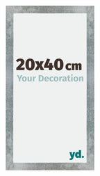 Mura MDF Photo Frame 20x40cm Iron Swept Front Size | Yourdecoration.com