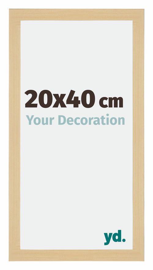Mura MDF Photo Frame 20x40cm Maple Decor Front Size | Yourdecoration.com