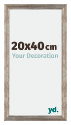 Mura MDF Photo Frame 20x40cm Metal Vintage Front Size | Yourdecoration.com