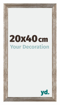 Mura MDF Photo Frame 20x40cm Metal Vintage Front Size | Yourdecoration.com