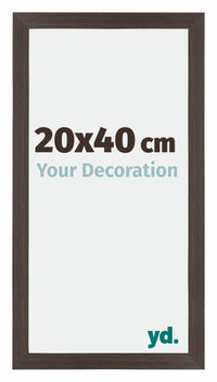 Mura MDF Photo Frame 20x40cm Oak Dark Front Size | Yourdecoration.com