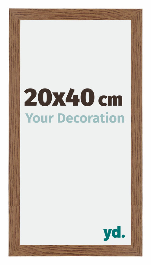 Mura MDF Photo Frame 20x40cm Oak Rustic Front Size | Yourdecoration.com